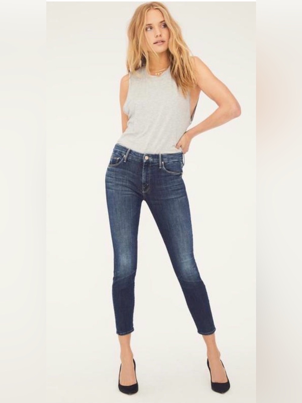 MOTHER The Looker Crop Jeans – "On The Edge"